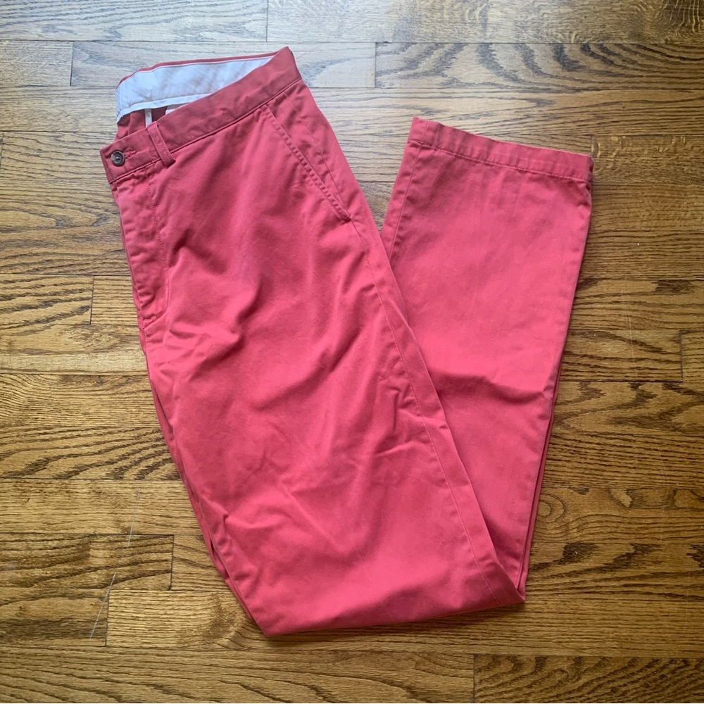 Ralph Lauren Polo Classic Fit Chino Pants 34 x 34 Nantucket Red Coral Perfect
